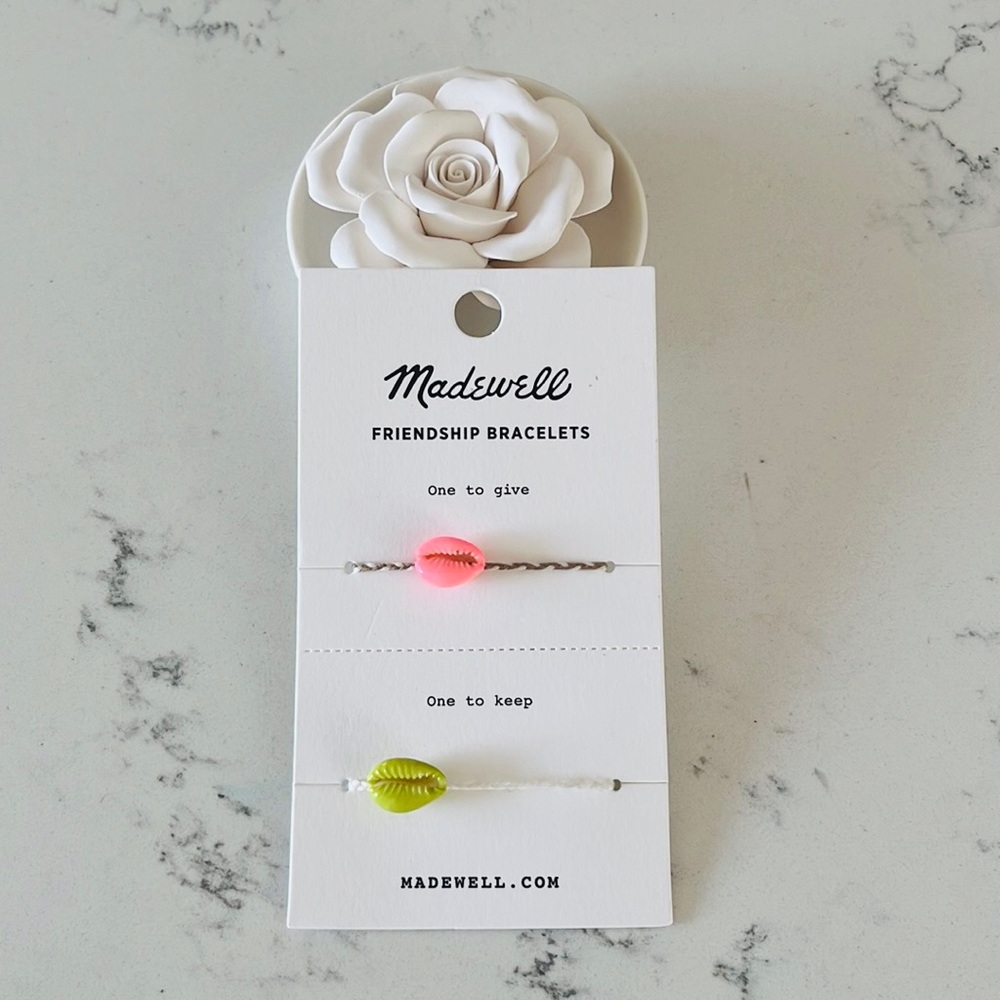 Madewell Cowrie  Corded Friendship Bracelet Set